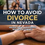 how to avoid divorce in Nevada advice from Las Vegas divorce attorney with couple holding hands